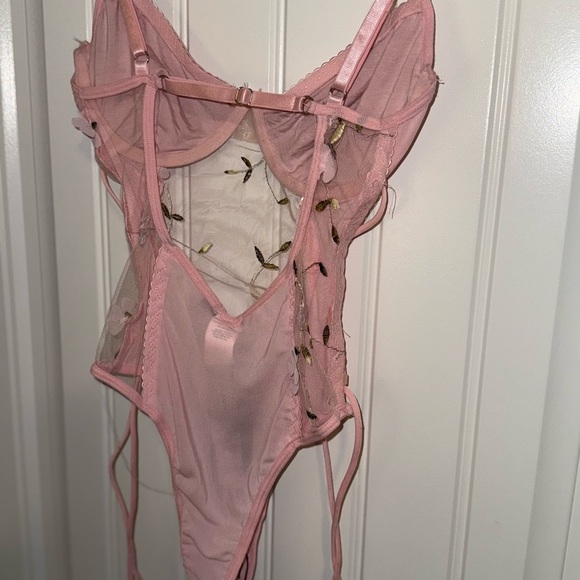 Nasty Gal Pink Sheer Lace Shapewear - Picture 8 of 12